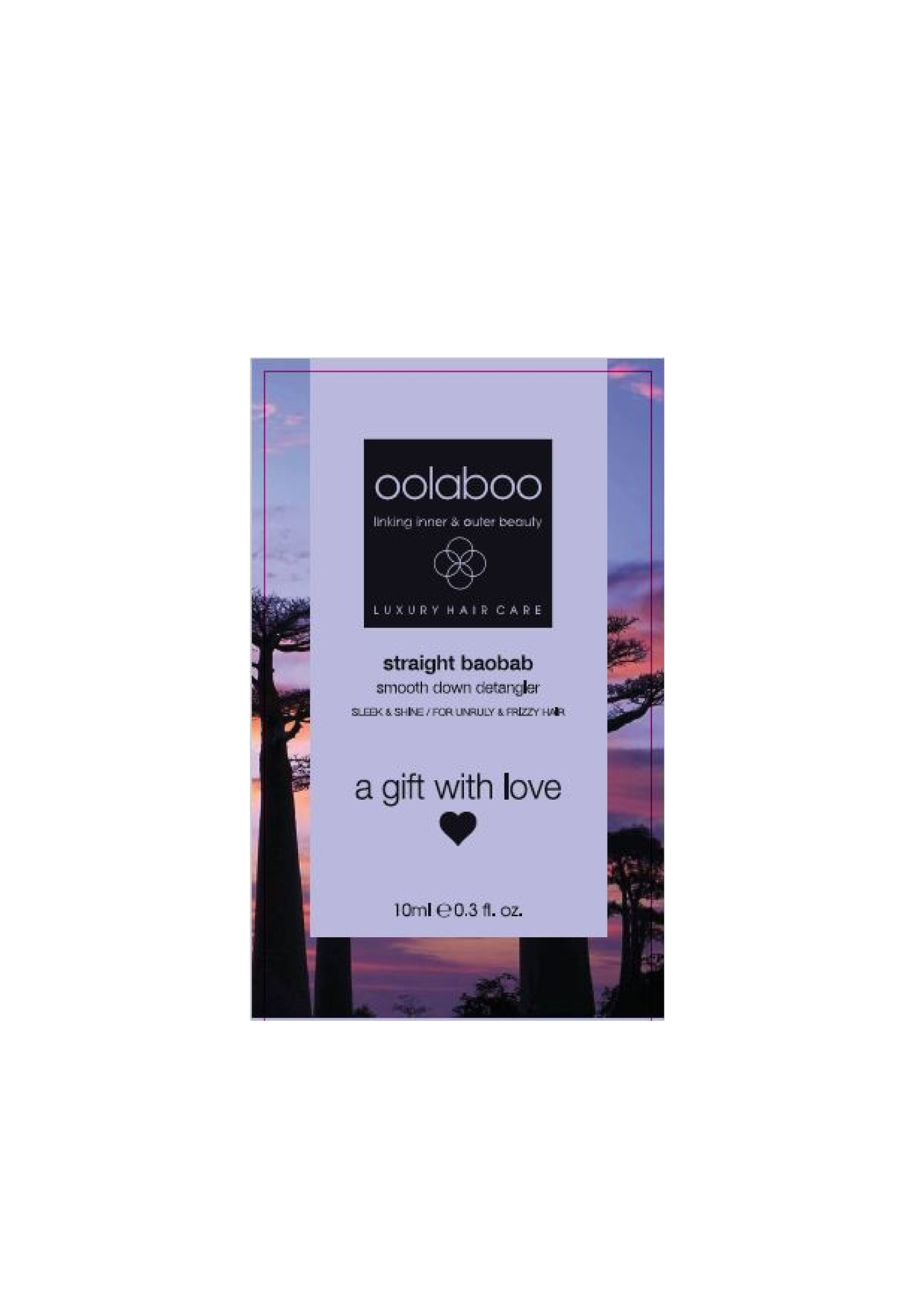 Straight baobab down detangler, kondicionieris 10ml