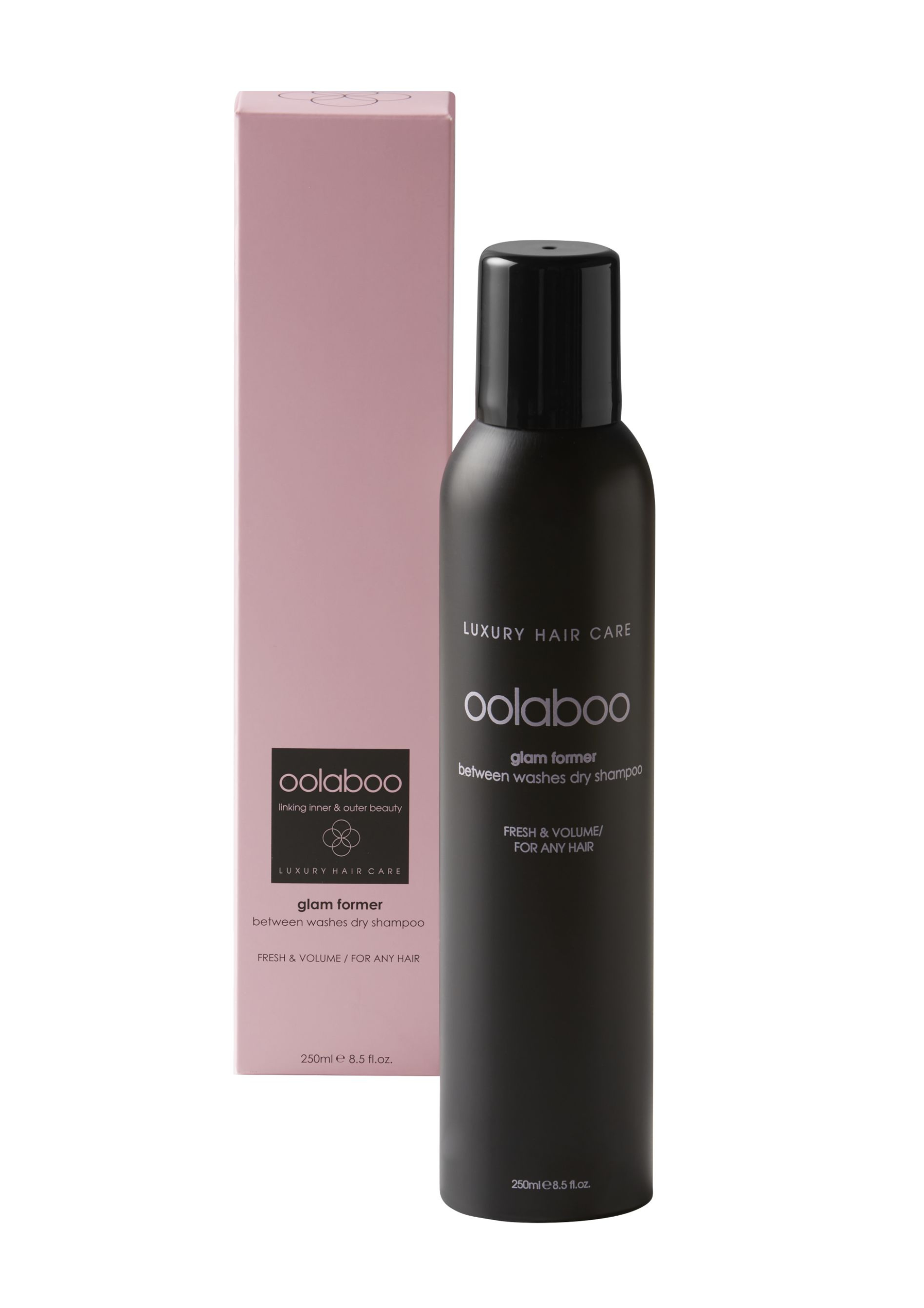 A dry shampoo. Refreshes hair between washes, leaving it beautifully clean and fresh. 100% vegan.